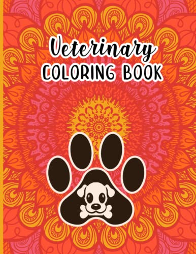 Veterinary Coloring Book: Funny Vet Tech And Veterinarian Animals Lover ...