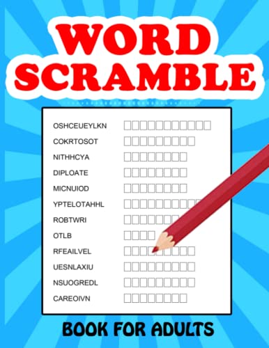 word scramble books for adults: Large Print Word Scramble Puzzles Book ...
