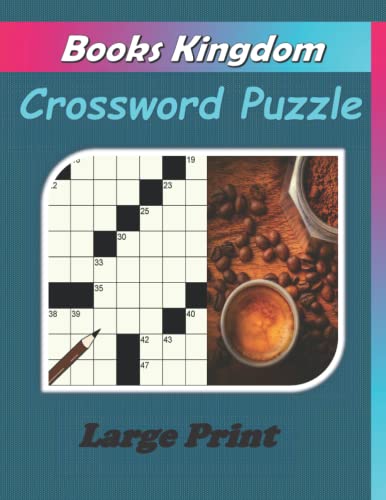 BOOKS KINGDOM Ultimate Crosswords Book: Large-print PuzzleBook |The