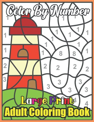 Large Print Adult Color By Number Coloring Book: Color by Number Birds ...