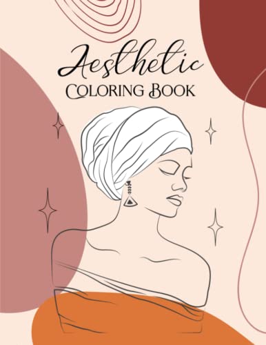 Aesthetic Coloring Book: 40+ Minimalist Line Art Designs of Women's ...