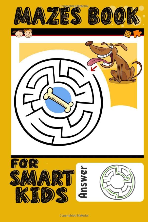 Mazes Book For Smart Kids Amazing Animal Maze And Coloring Book For Kids Ages 48 by Nice Kids