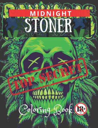 MIDNIGHT STONER COLORING BOOK: Freak of Horror Coloring Book with LARGE ...