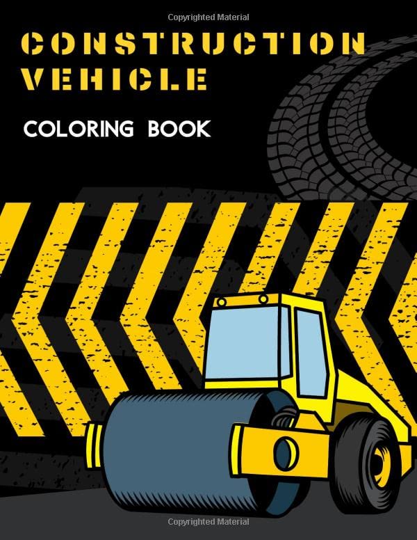 Construction Vehicle Coloring Book Colouring Book with Trucks, Dumpers