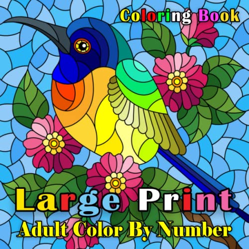 Adult Color By Number Large Print Coloring Book An Adult Color By Number Coloring Book Large