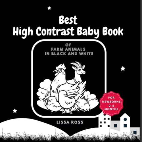 Best High Contrast Baby Book of Farm Animals in Black and White for