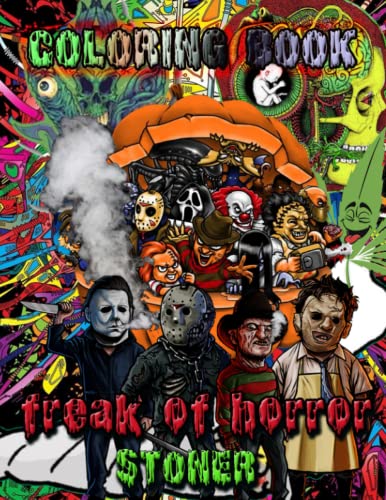 Freak Stoner Coloring Book: Illustrations Amazing Of Trippy Horror ...