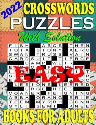 2022 Easy Crosswords Puzzles Books For Adults With Solution Easy 2022-easy-crosswords-puzzles-books-for-adults-with-solution-easy