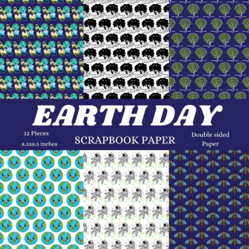 Earth Day Scrapbook Paper 12 Pieces Double Sided Scrapbook Paper For