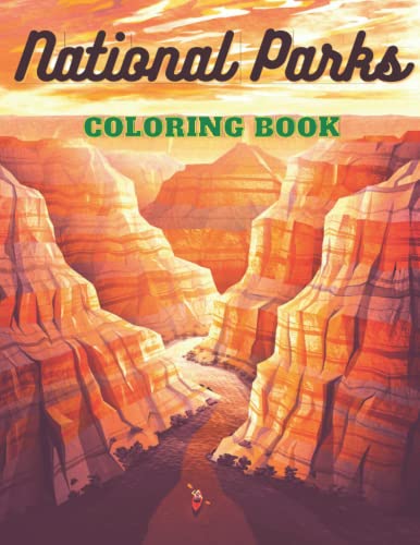 National Parks Coloring Book: Coloring book for kids and adults by Ana