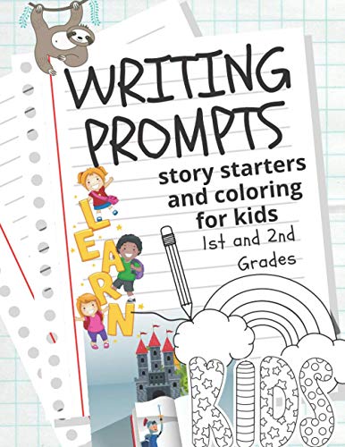 Writing Prompts Story Starters And Coloring For Kids: Abc and Ocean
