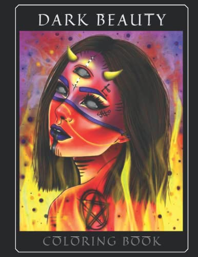 Dark Beauty Horror Coloring Book: Coloring books for adults relaxation ...