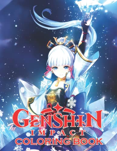 Genshin Coloring Book: Relaxation Books For Impact Challenging Workbook ...