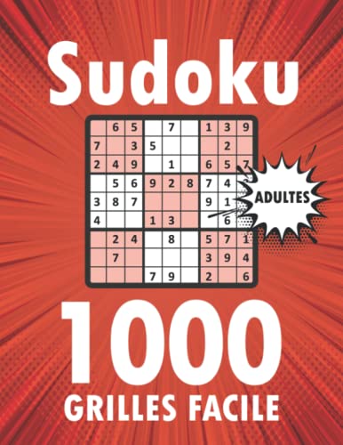 1000 Grilles Sudoku Facile Pour Adultes Sudoku De Niveau Facile Avec 