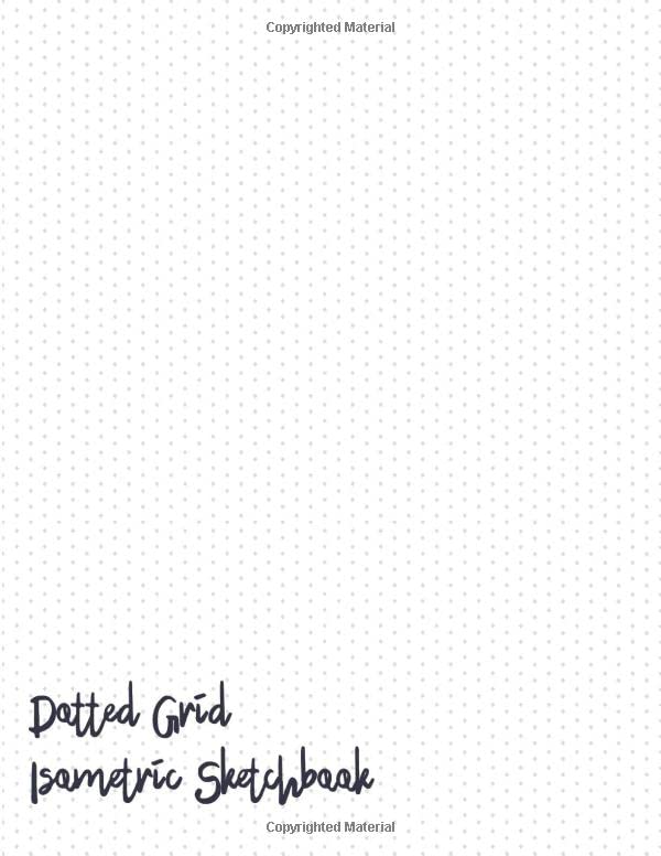 Dotted Paper 8.5 X 11 Dot Grid Sketchbook Bullet Dotted Notebook Paper