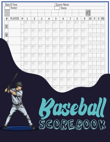 Baseball Scorebook: Large Print Baseball Score Keeping Book Sports ...