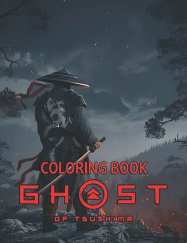 Ghost Coloring Book: Confidence Nice Books Of A Unique Tsushima Stress ...