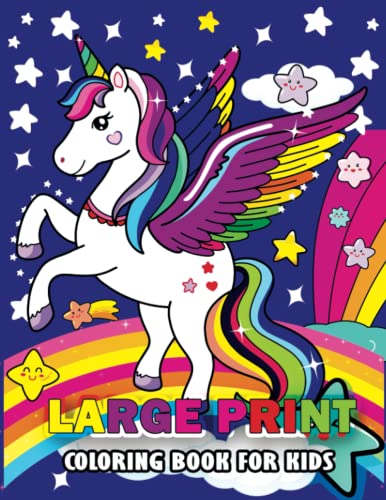 Large Print Coloring Book for Kids: An Easy and Simple Large Print ...
