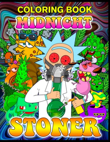 Midnight 90 39 s Stoner Cartoon Coloring - 122230639 