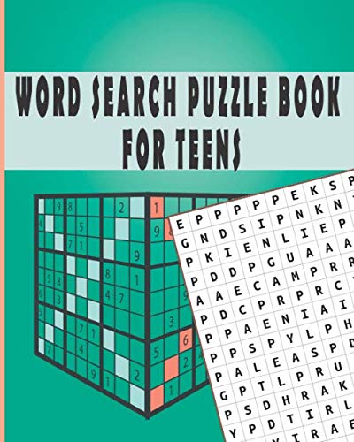 word search puzzle book for teens: brain challenging wordsearch puzzles ...