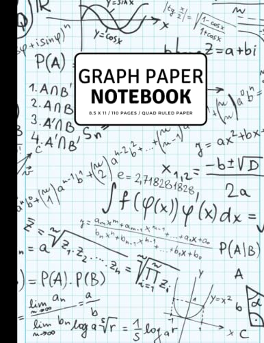 Graph Paper Notebook 8.5 x 11: Grid Paper For Math and Science Students ...