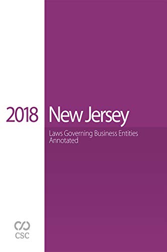 CSC® New Jersey Laws Governing Business Entities Annotated, 2018 ...