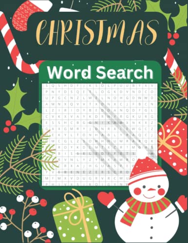 Christmas Word Search Puzzle Book: Word Search Christmas Book For ...