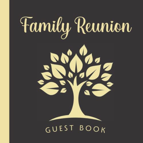 Family Reunion Guest Book Keepsake Sign In Memory Guestbook for Family