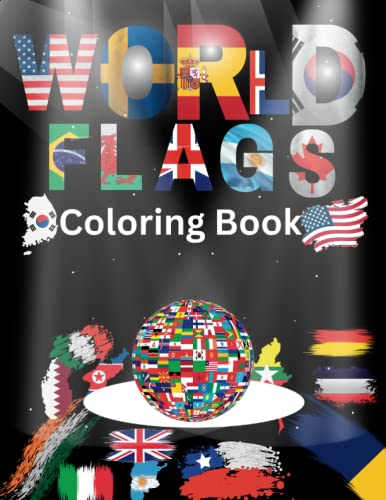 World Flags Coloring Book: North and south america and Oceania European