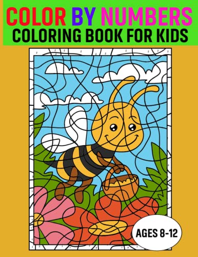 Color By Numbers Coloring Book For Kids Ages 8-12: 50 Color by Numbers ...