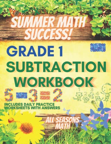 Summer Math Success: Subtraction Workbook Grade 1: 1st Grade ...