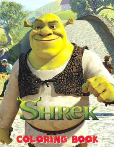 Shrek Coloring Book: Premium Edition Designs Challenging Books For ...