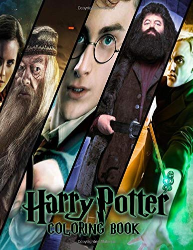 Harry Potter Coloring Book: Over 50 Hogwarts Harry Potter Coloring ...
