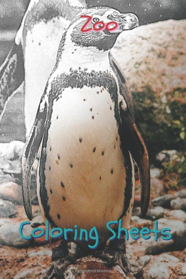 Zoo Coloring Sheets: 30 zoo drawings,coloring sheets adults relaxation