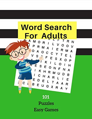 Word Search For Adults 101 Puzzles Fun Games: Easy Word Games Word Find ...