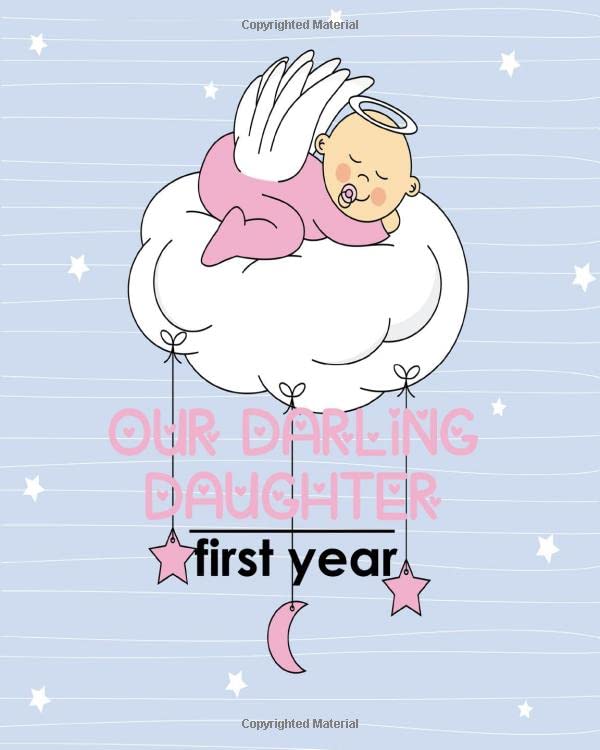 Christian Baby Memory Book Baby Girl First Year Calendar Bible