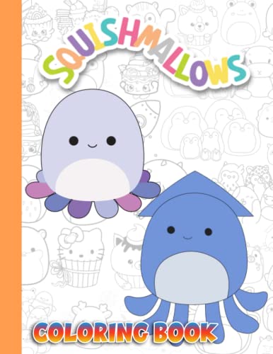 Squishmallow Coloring Book: An Adorable Coloring Book For Kids, Boys ...