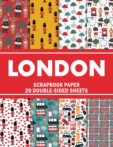 London Scrapbook Paper Pad: London Pattern Paper Double Sided ...