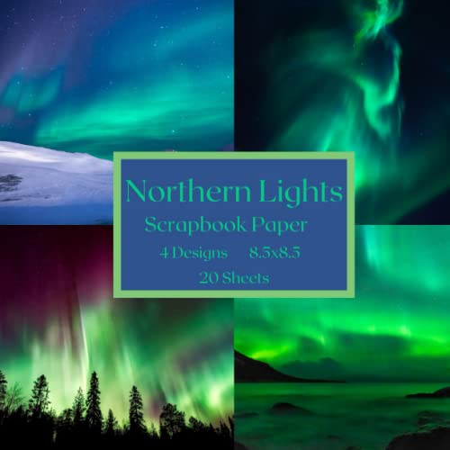 Northern Lights Scrapbook Paper Northern Lights Themed Craft Paper Pad