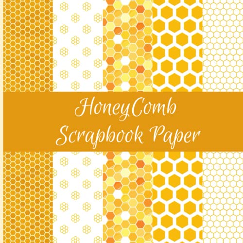 Scrapbook Paper Hexagon Honeybee Themed Craft Paper Pad