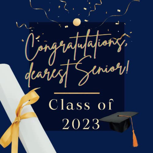 Congratulations Dearest Senior Graduation Guest Book for Students by ...