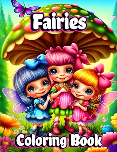 Fairies Coloring Book: For little Girls Ages 4-8. Cute & Simple Ballet ...