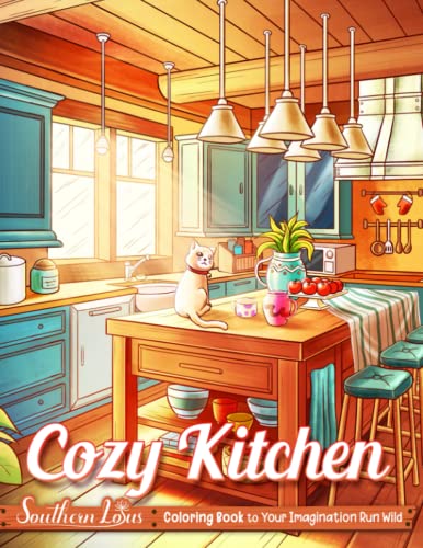 Cozy Kitchen Coloring Book: Relax And Find Your Creative Abilities With ...