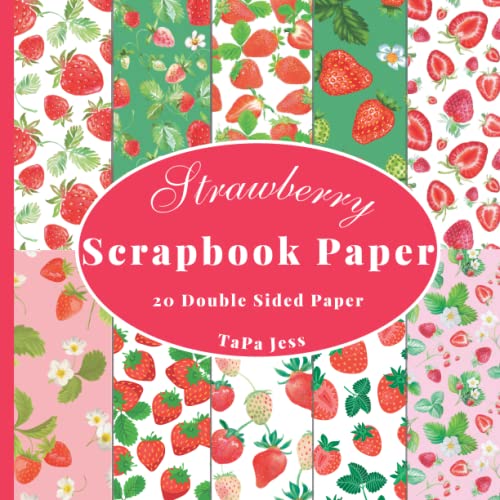 Strawberry Scrapbook Paper Decorative Craft Paper, Craft Card Making