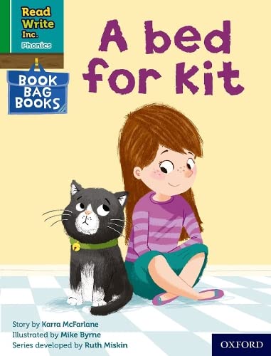 Read Write Inc. Phonics: Green Set 1 Book Bag Book 10 A bed for Kit by ...