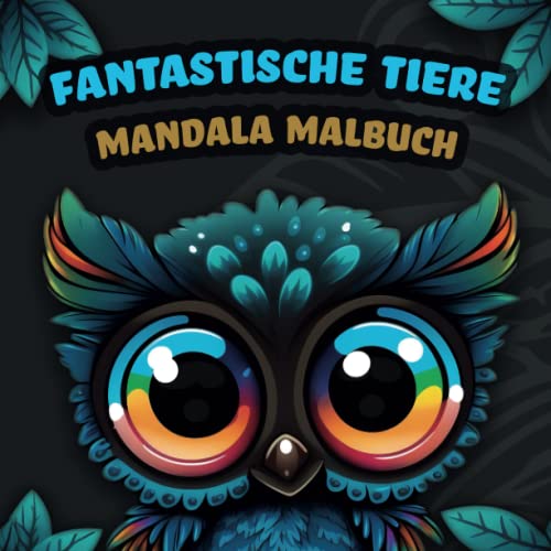 Fantastische Tiere - Mandala Malbuch für Kinder und Erwachsene mit 50