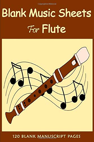 Blank Music Sheets For Flute: Blank sheet music notebook wide staff ...
