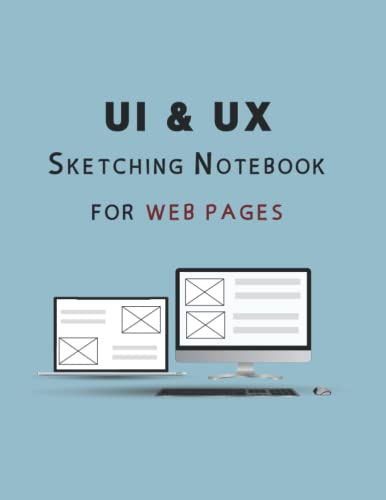 UX / UI: Wireframe Design Sketching notebook web pages templates for ...