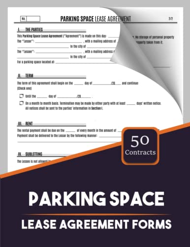 Parking Space Lease Agreement Forms: Car Parking Spot Rental Contract ...