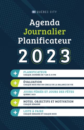 Agenda Journalier 2023: Agenda 2023 A4, 1 Page Par Jour - Janvier 2023 à Décembre 2023